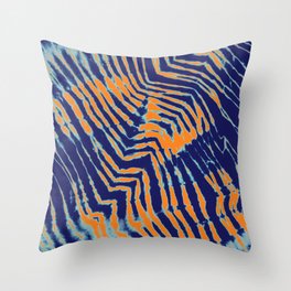 Shibori Blue WKS Throw Pillow