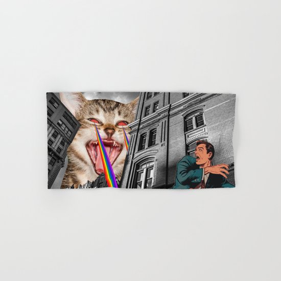 THE CAT STRIKES BACK Hand & Bath Towel