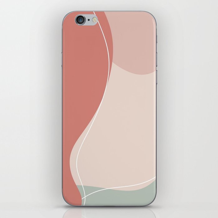Pink & lines iPhone Skin