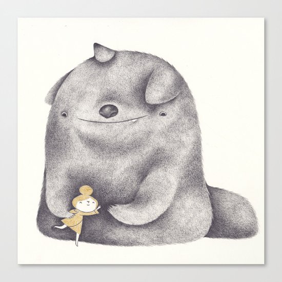 hug Canvas Print