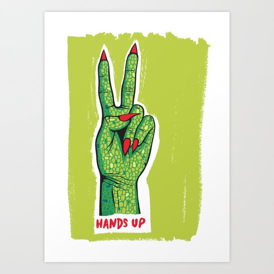 Hands Up Art Print