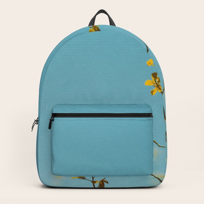 PORTRAIT PHOTOGRAPHY OF YELLOW PETALED FLOWER Backpack by Blue Lovers
