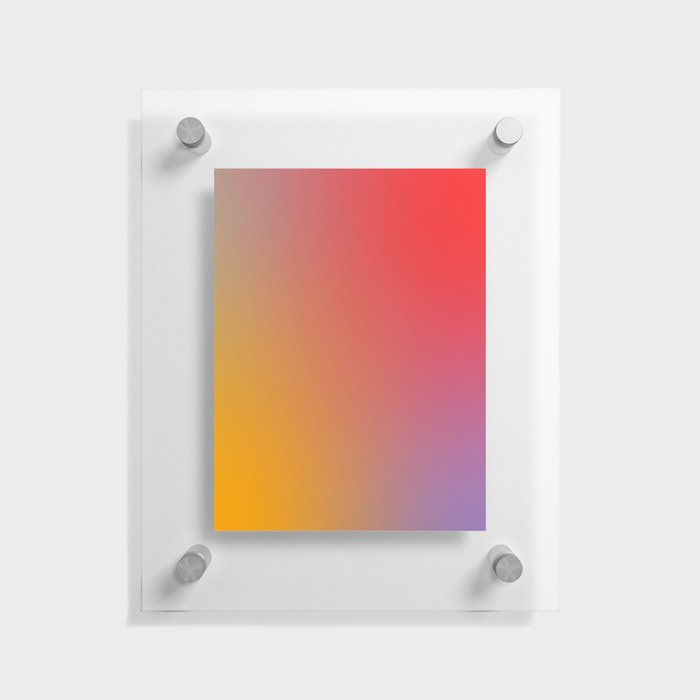 87 Rainbow Gradient Colour Palette 220506 Aura Ombre Valourine Digital Minimalist Art Floating Acrylic Print