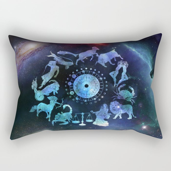 As Above, So Below - Zodiac Illustration Rectangular Pillow