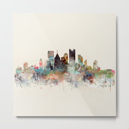 pittsburgh city skyline Metal Print