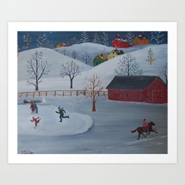  Winter Fun Art Print