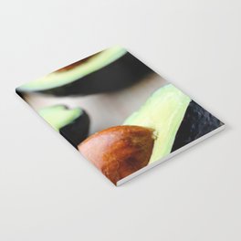 Mexico Photography - Two Avocados Cut In Half Notebook