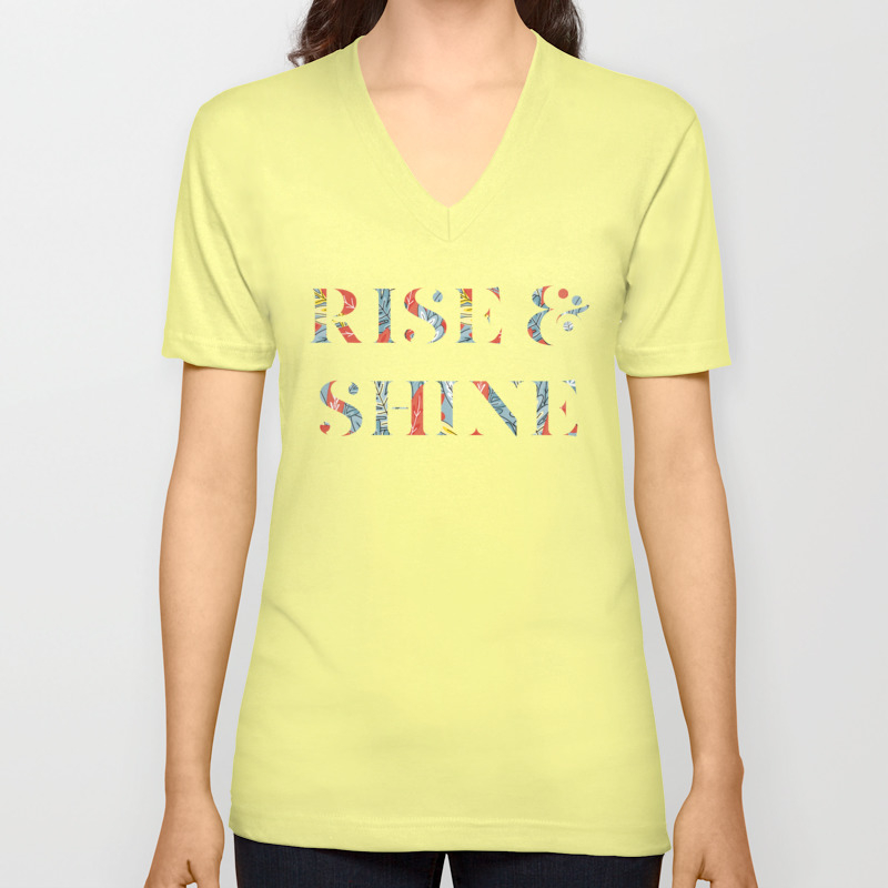 Rise And Shine Unisex V Neck By Cadinera Society6