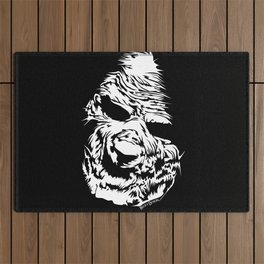 Zombie Face Outdoor Rug
