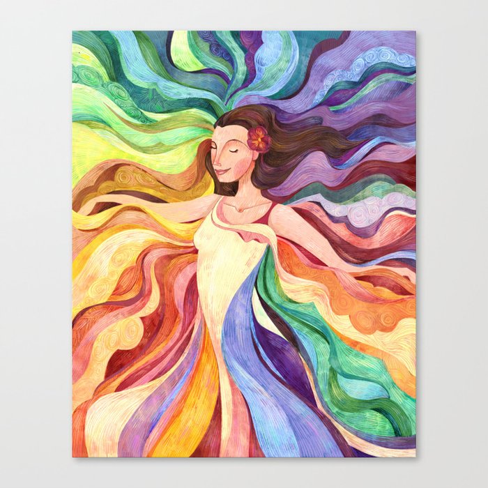Rainbow Dancer Canvas Print By Annemeier Society6