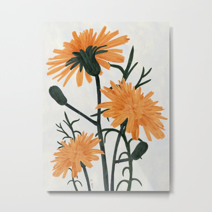 Wildflowers acrylic Metal Print