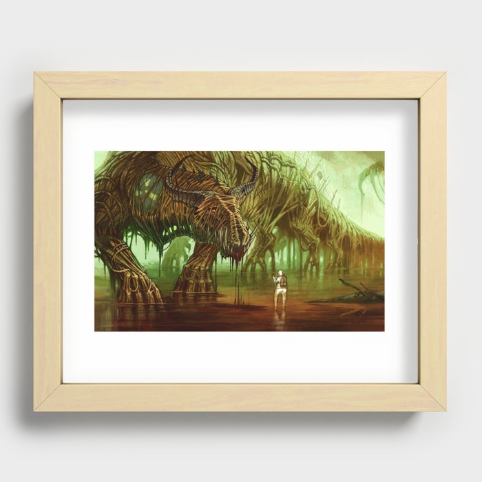 The Nuclear Waste Dragon Recessed Framed Print
