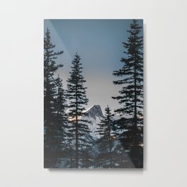 Sunset in the mountains Metal Print