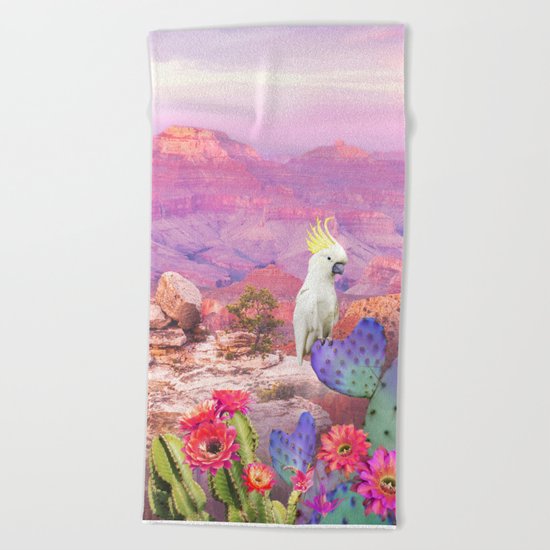 Flowers in the desert Beach Towel