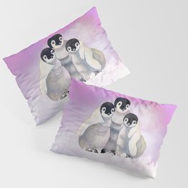 Three Siblings - Penguins  Pillow Sham