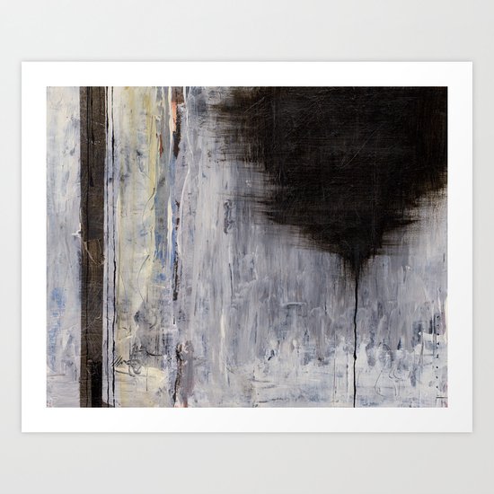 the thin black line Art Print