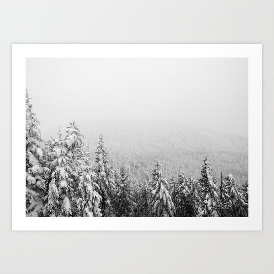 Winter vibes #evergreen #society6 Art Print