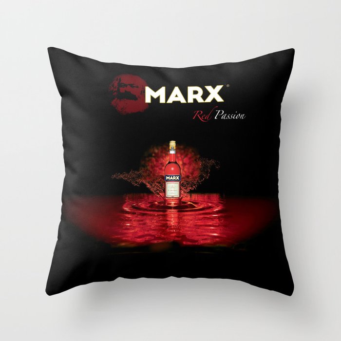 Marx - Red Passion Throw Pillow