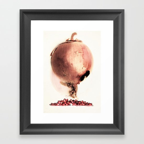 Onion story Framed Art Print