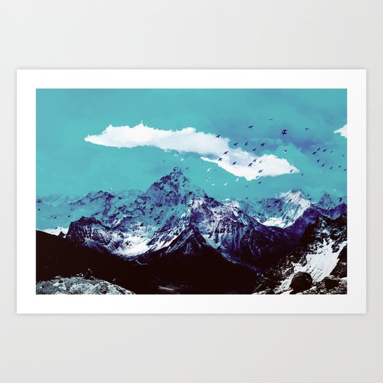 Mountain Range Art Print