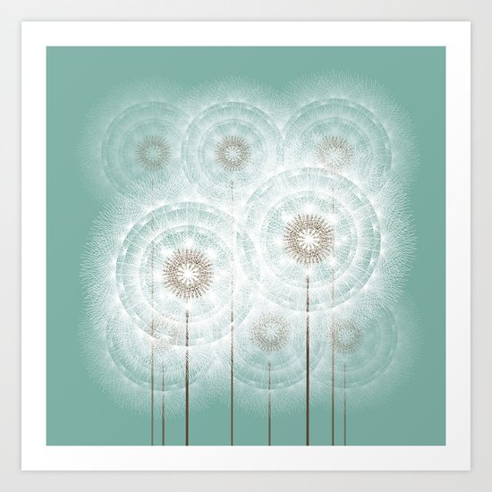 dandelions Art Print