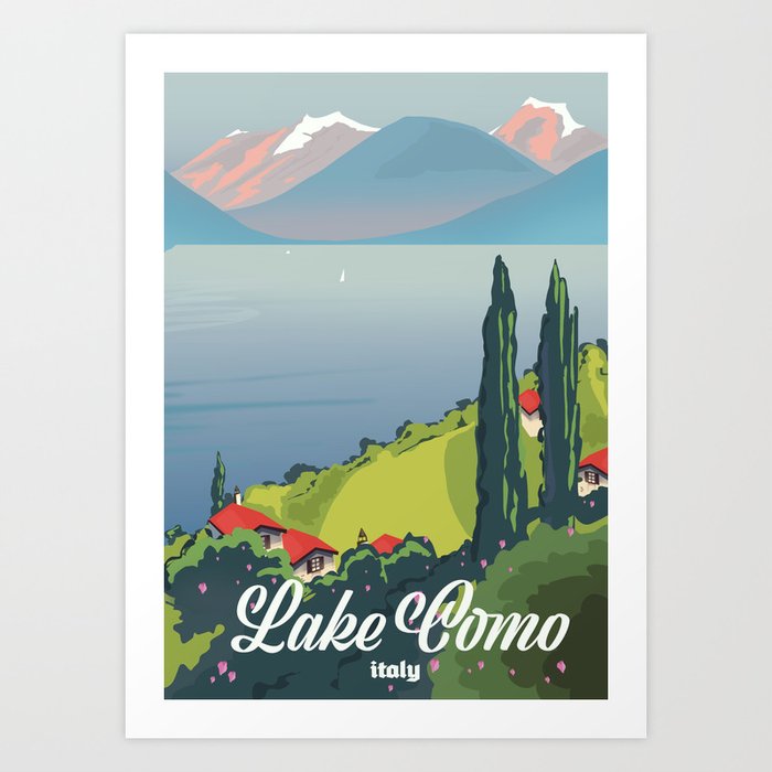 Lake Como Italy Art Print