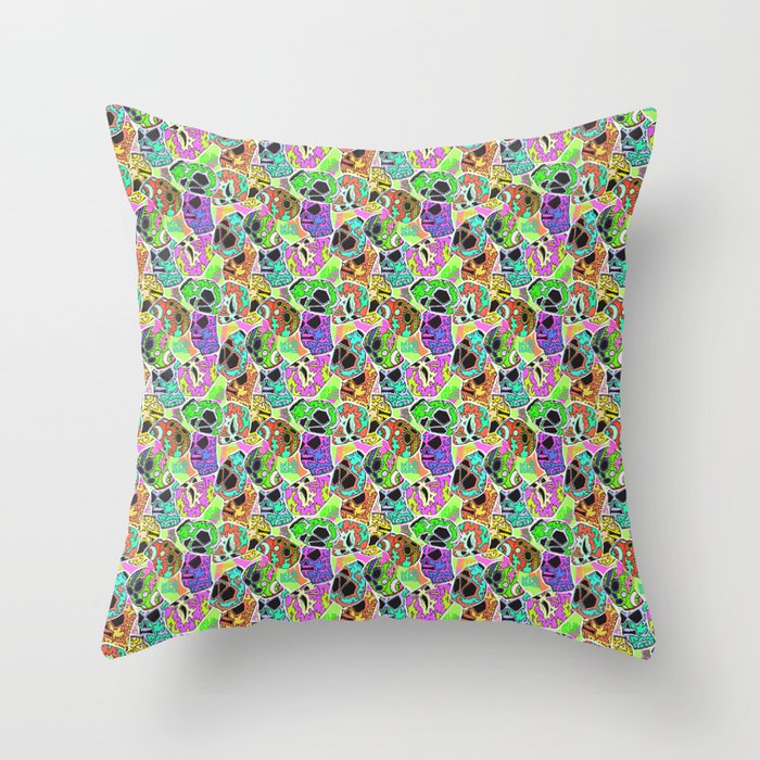 Spooky Day of the Dead Throw Pillow