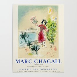 Ville de Nice, Galerie des Ponchettes by Marc Chagall Poster