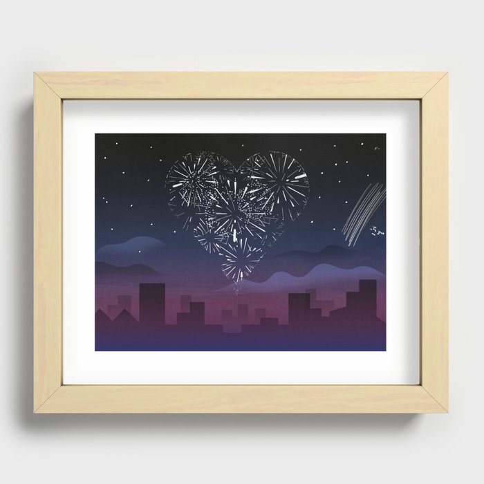 When I first saw you Recessed Framed Print
