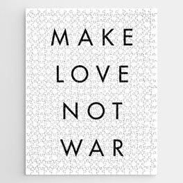 Make Love Not War Jigsaw Puzzle