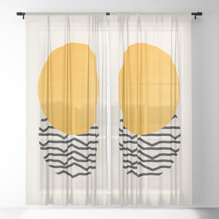 Sun & Ripples Sheer Curtain