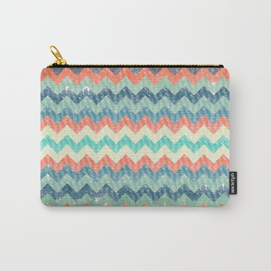 Chevron Pattern Carry-All Pouch