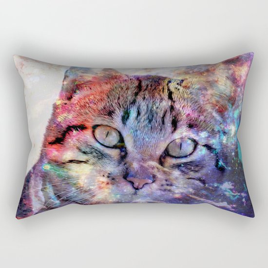 SpaceCat Rectangular Pillow