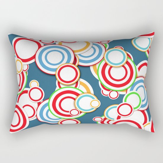 Pattern circle top Rectangular Pillow