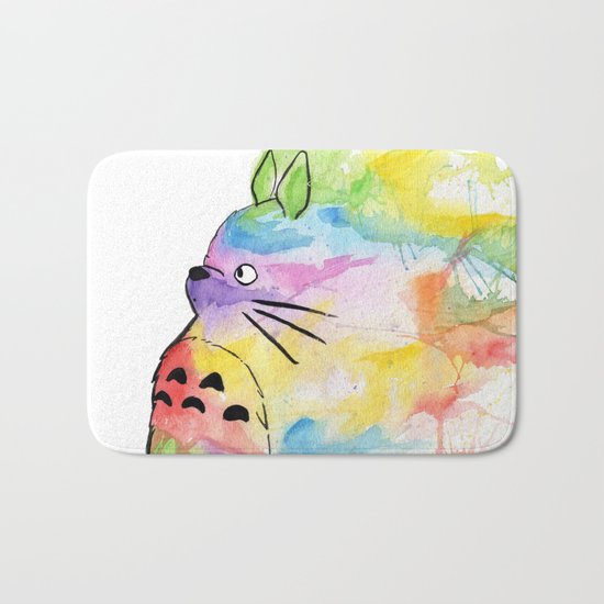 My Rainbow Totoro Bath Mat