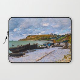 Claude Monet (French, 1840-1926) - Title: Sainte-Adresse - Date: 1867 - Style: Impressionism - Genre: Coastal Landscape, Seascape, Marine art - Media: Oil on canvas - Digitally Enhanced Version (2000dpi) - Laptop Sleeve