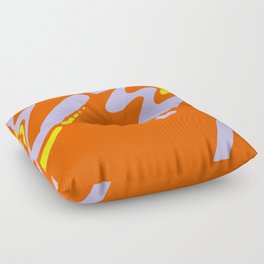 Spring: Orange Floor Pillow