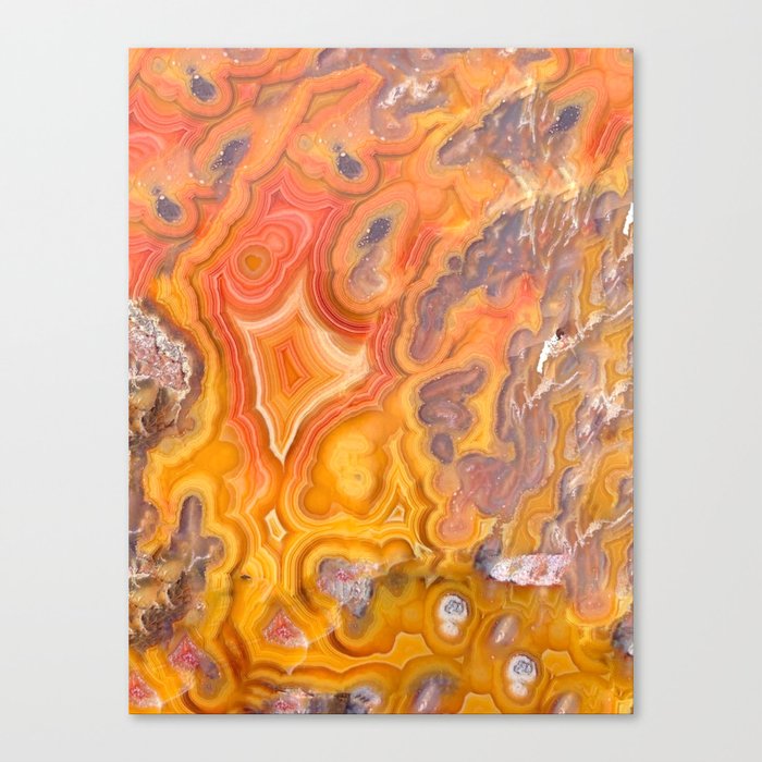 Mexican crazy lace agate pattern Canvas Print