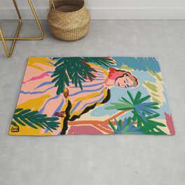 WOMAN IN NATURE Rug