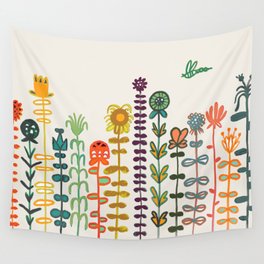 Happy garden Wall Tapestry