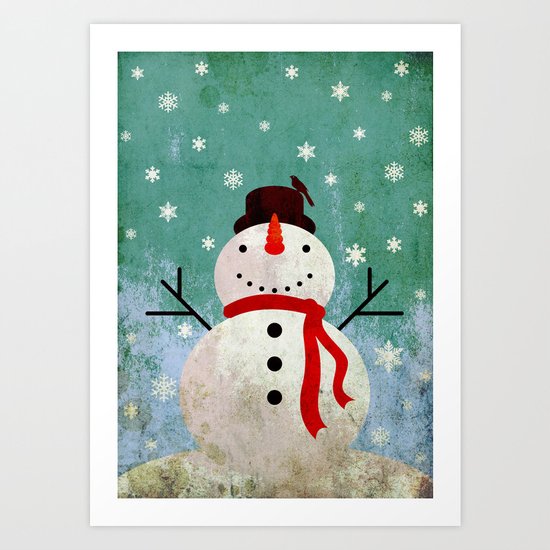 snowpy christmas Art Print