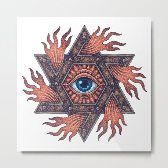 Inner gods Collection/01-rising star Metal Print