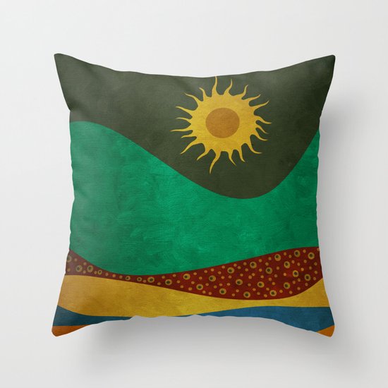 color under the sun (III) Throw Pillow