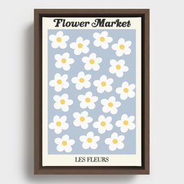 flower market / more fleurs Framed Canvas