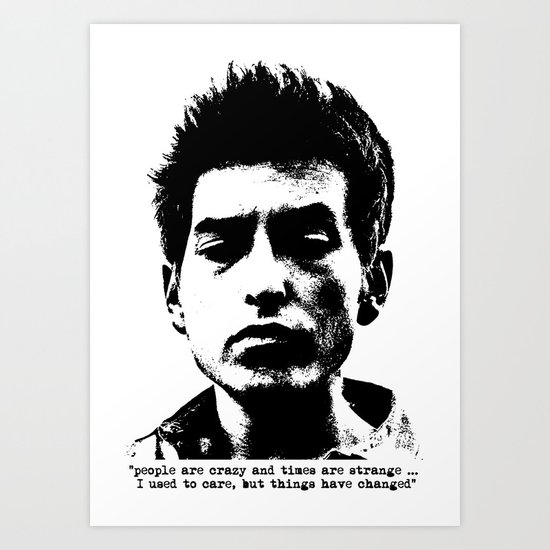 Bob Dylan Things Have Changed Art Print