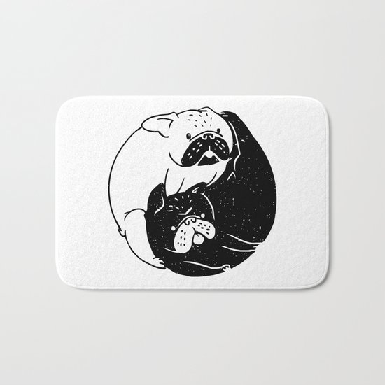 The Tao of French Bulldog Bath Mat