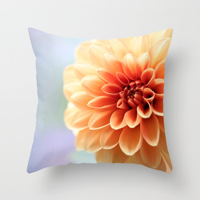 Be Like A Flower Focus On Blooming Throw Pillow