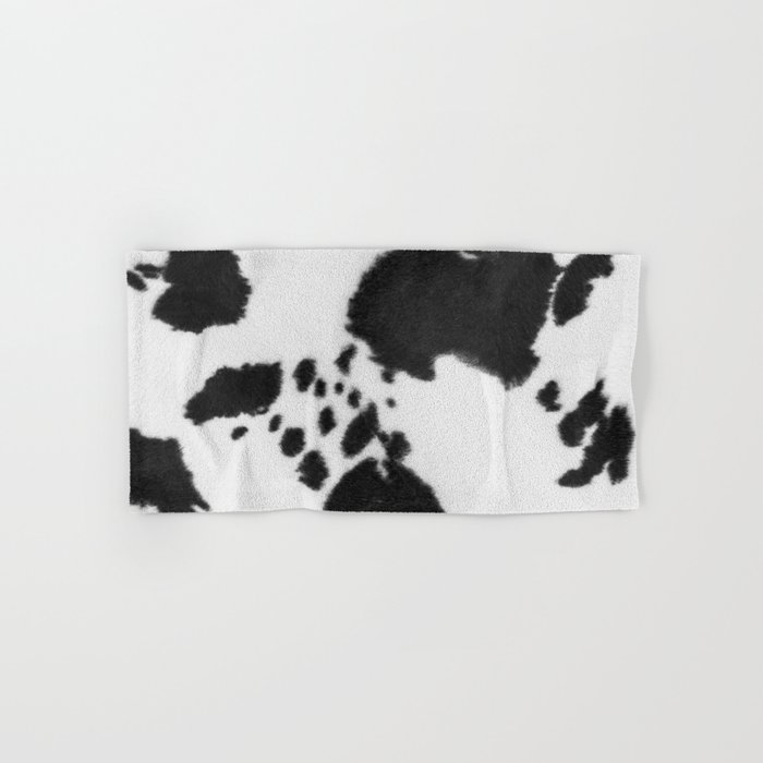 Black And White Howdy Cowhide (xii 2021) Hand & Bath Towel