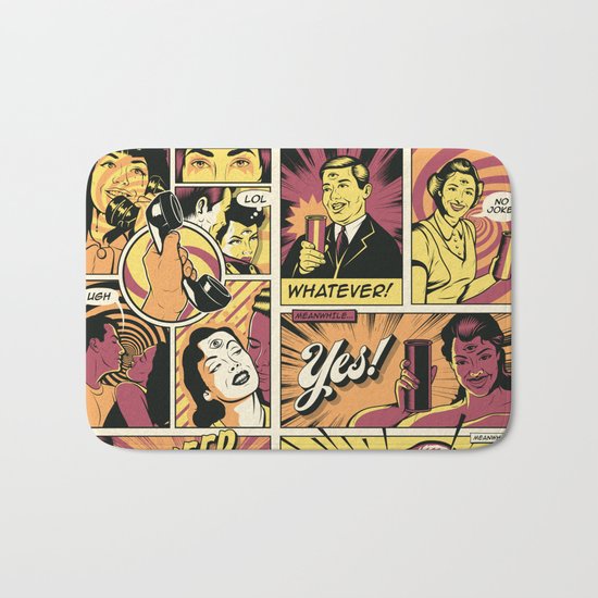 Surreal Communication Bath Mat