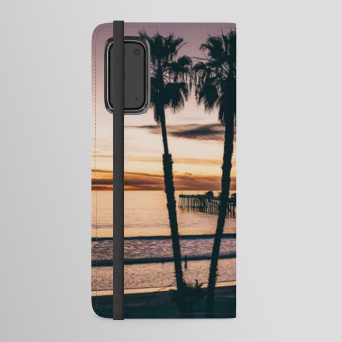 Palm tree by the Beach Android Wallet Case